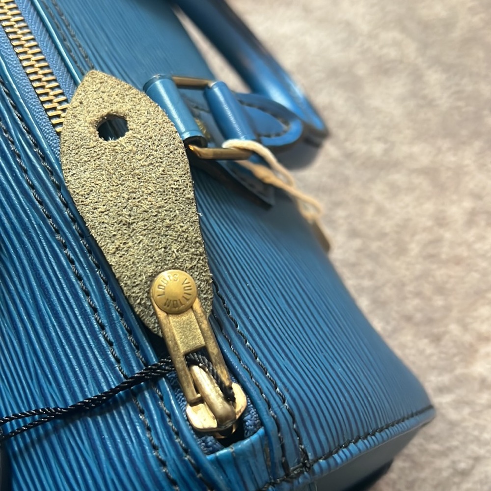 Authentic Louis Vuitton Epi Speedy 25 Hand Bag Blue k0327 LV k0327 - Picture 12 of 12